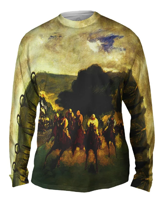 Comfortable Layering Long Sleeve-Edouard Manet -"Races at Longchamp" (1864)