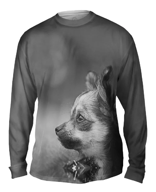 Trendy Oversized Long Sleeve Shirt-Doggy Surprise