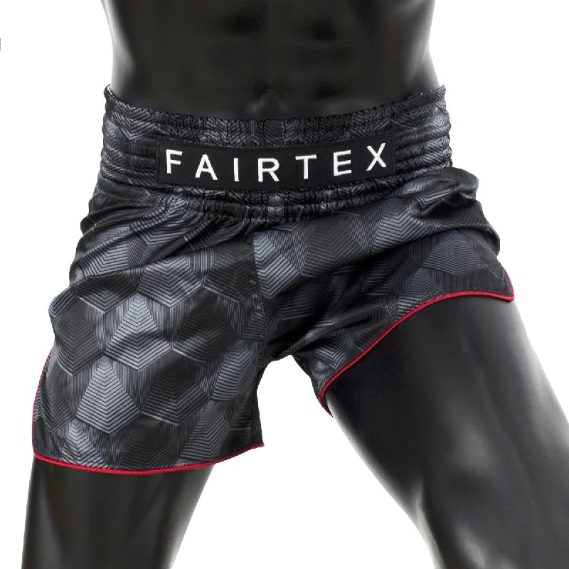 Trendy Patterned Shorts-Fairtex Shorts BS1901 Black