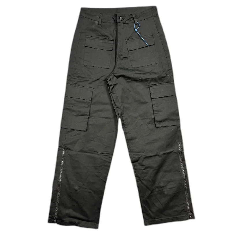 Stylish Cropped Pants-Pants Cargo & Utility By Blvck In Black, Size: Xs