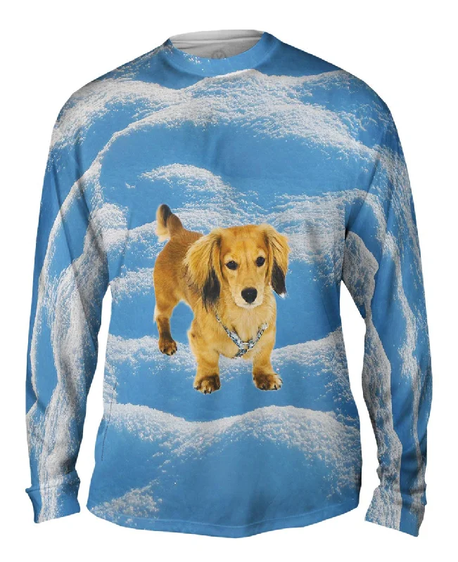 High-Performance Long Sleeve-Dachshund Snow Play