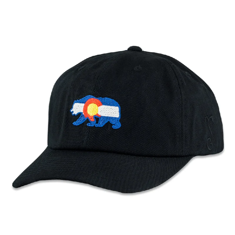 Urban Style Baseball Cap-Colorado Bear Black Dad Hat