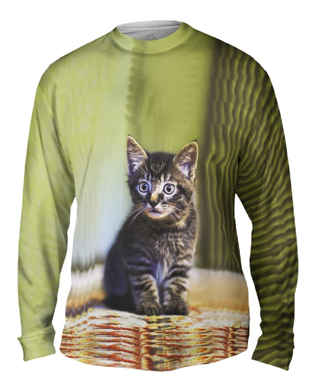 Comfortable Fitted Long Sleeve-Cute Kitten