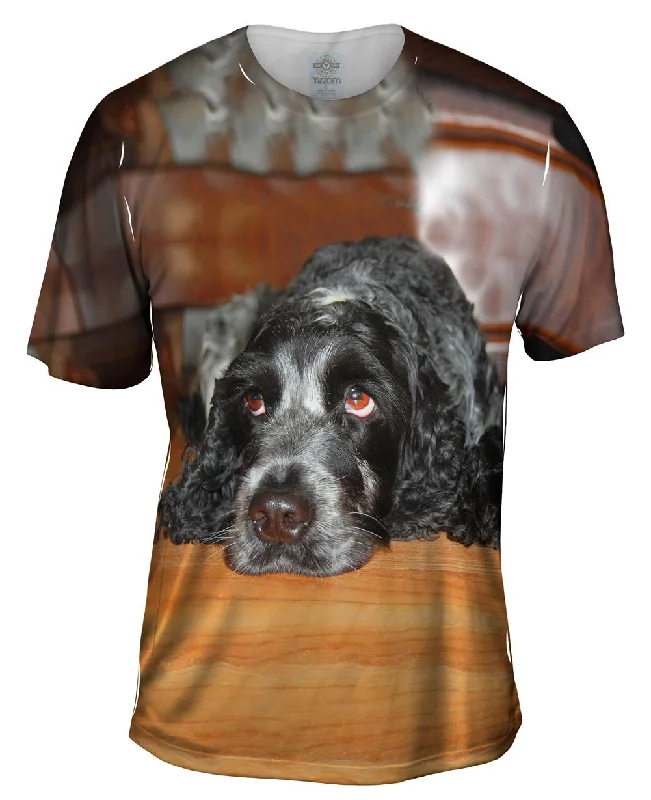 Personalized T-shirt-Quizzical Cocker Spaniel