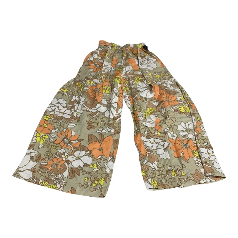 Relaxed Fit Capri Pants-Pants Other By Current Air In Floral Print, Size: Xs