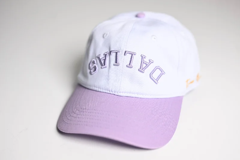 Urban Street Hat-Dad Hat - LAVENDER / WHITE