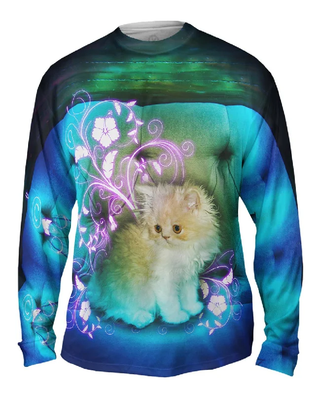 Bold Print Long Sleeve-Couch Kitten