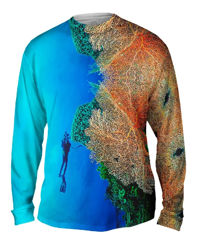 Comfortable Everyday Long Sleeve-Coral Wall Underwater