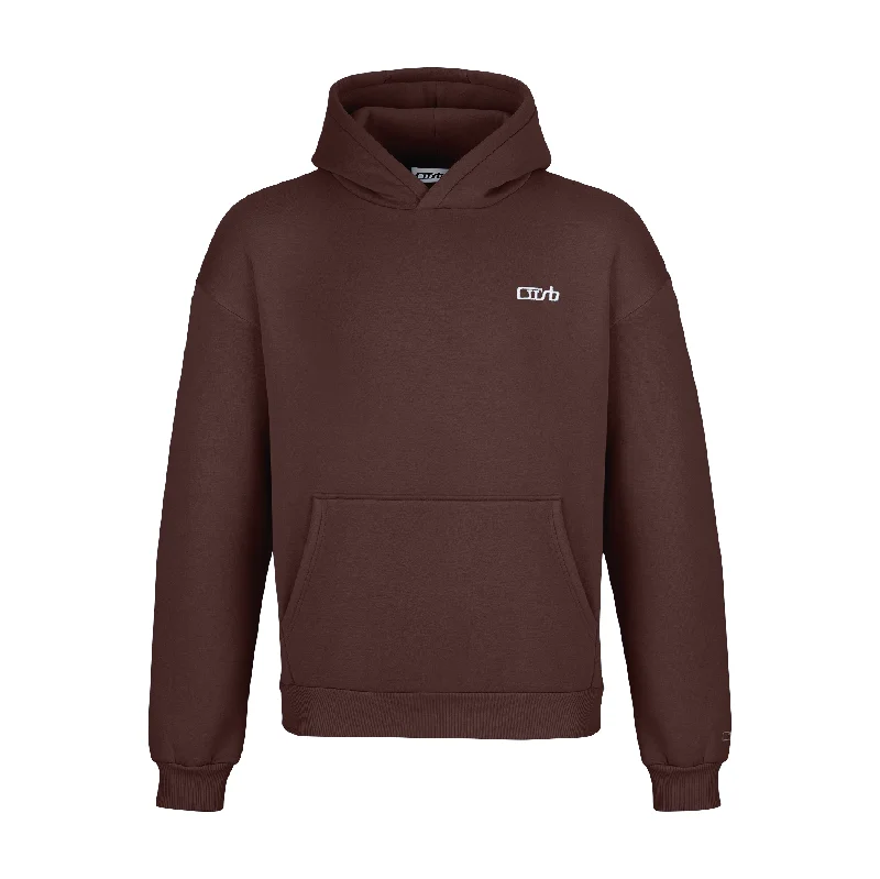 Trendy Hoodie Sweatshirt-HOODIE BROWN