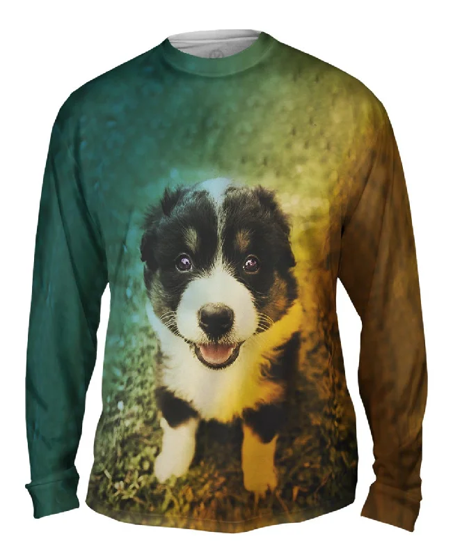 Stylish Sporty Long Sleeve-Cute Herd Puppy