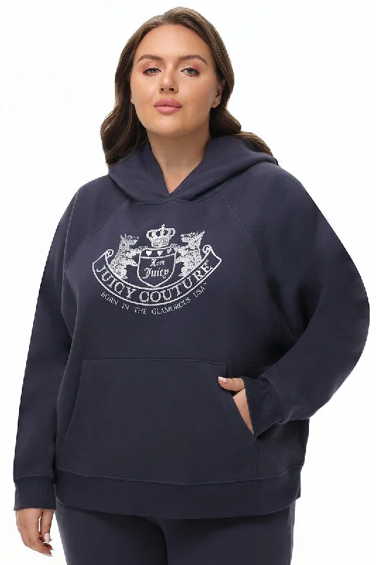 Lightweight Hoodie-Plus-Size Oversized Fleece Scottie Dog Hoodie