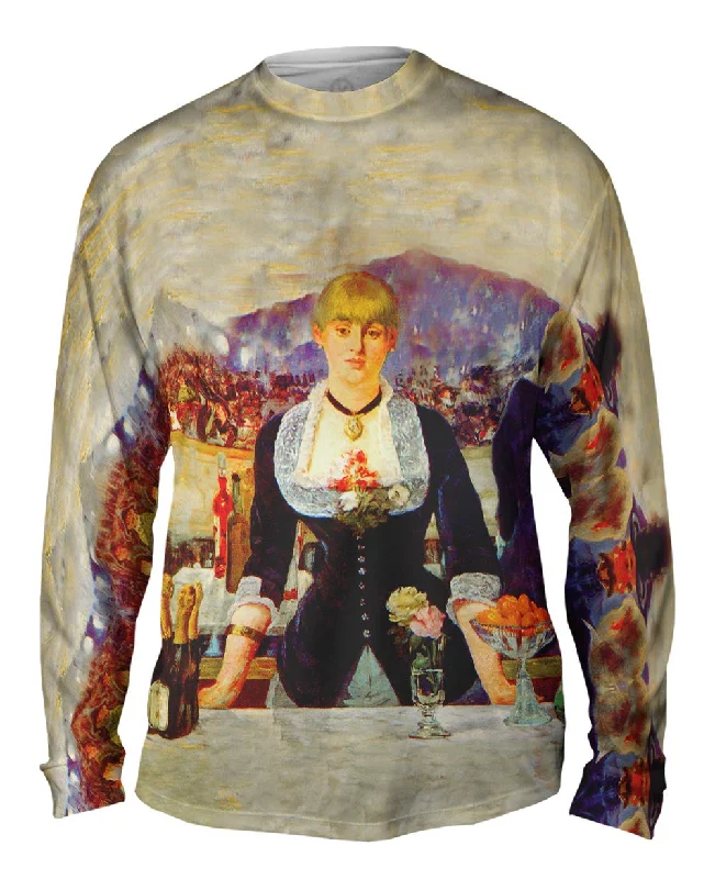 Fashion Graphic Long Sleeve-Edouard Manet - "A Bar At The Folies Bergere" (1882)