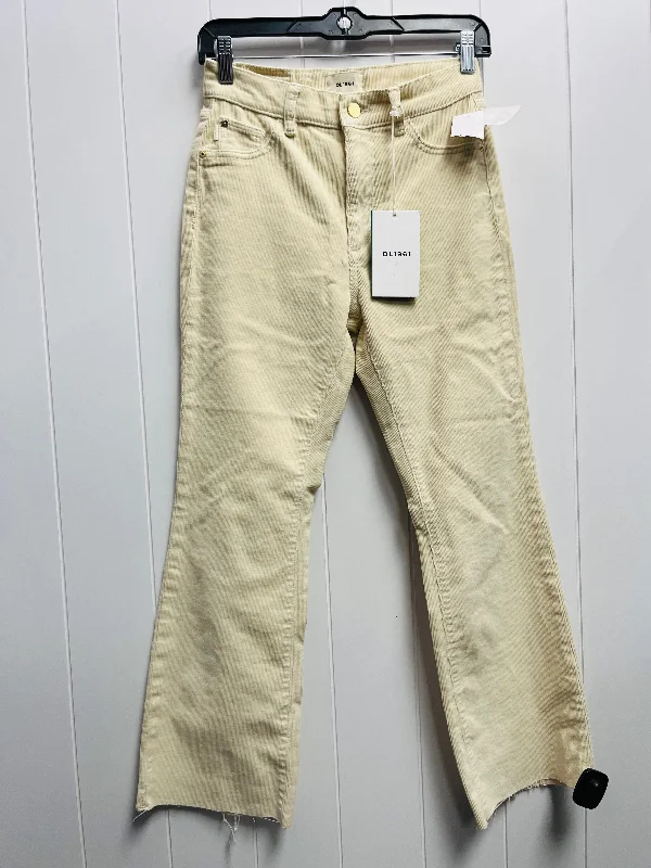 Classic Cargo Jogger Pants-Pants Corduroy By Dl1961 In Cream, Size: 0