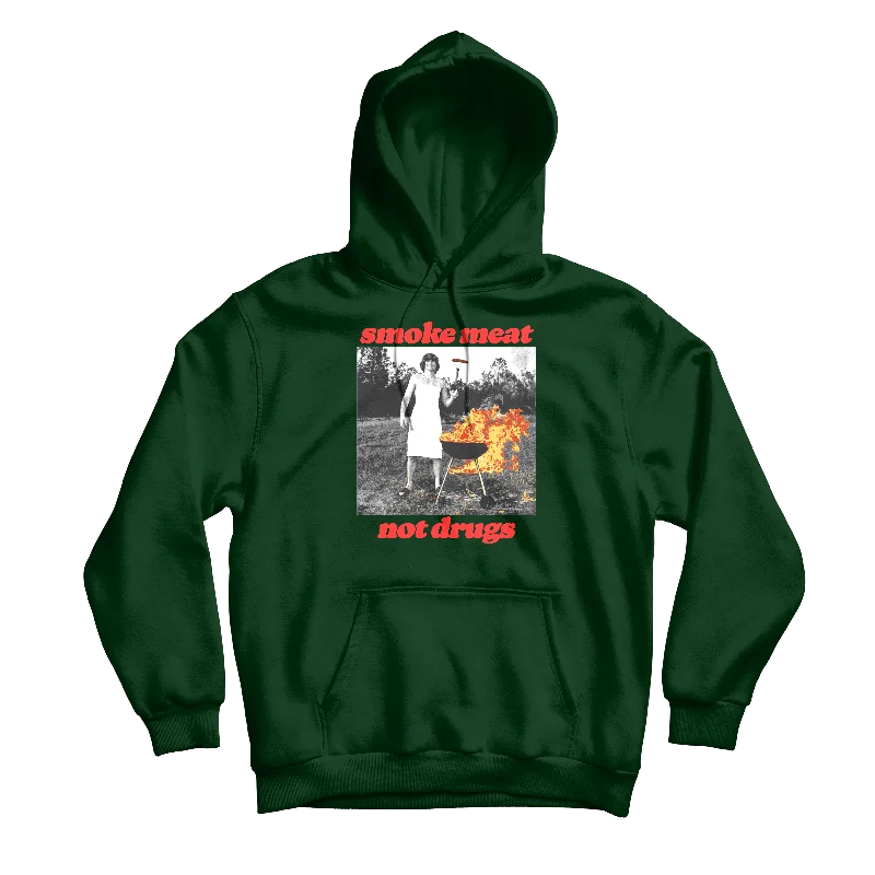 Classic Hoodie Sweatshirt-Smoke Meat Not Drugs Forest Hoodie