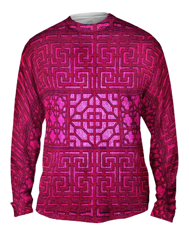 High-Performance Long Sleeve-Eastern Tapestry Pink