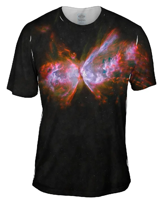 Hand-drawn T-shirt-Space Galaxy Butterfly Nebula