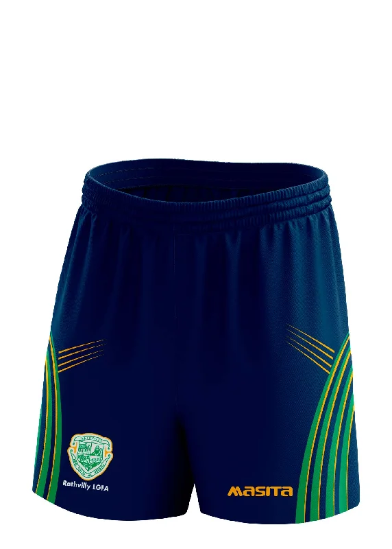 Urban Denim Shorts-Rathvilly GAA Ladies Navy Shorts Adult