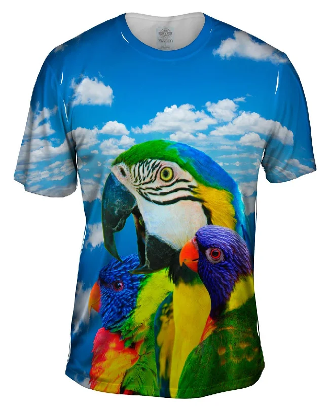 Graphic Art T-shirt-Soaring Bird Collage