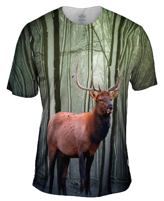 Eco-Friendly T-shirt-Snow Tree Elk