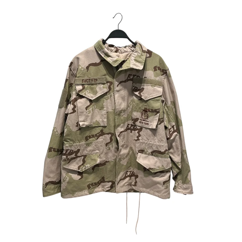 Waterproof Outdoor Jacket-FTP/Jacket/M/Cotton/GRN/Camouflage/M65 FUCT FTP CAMO