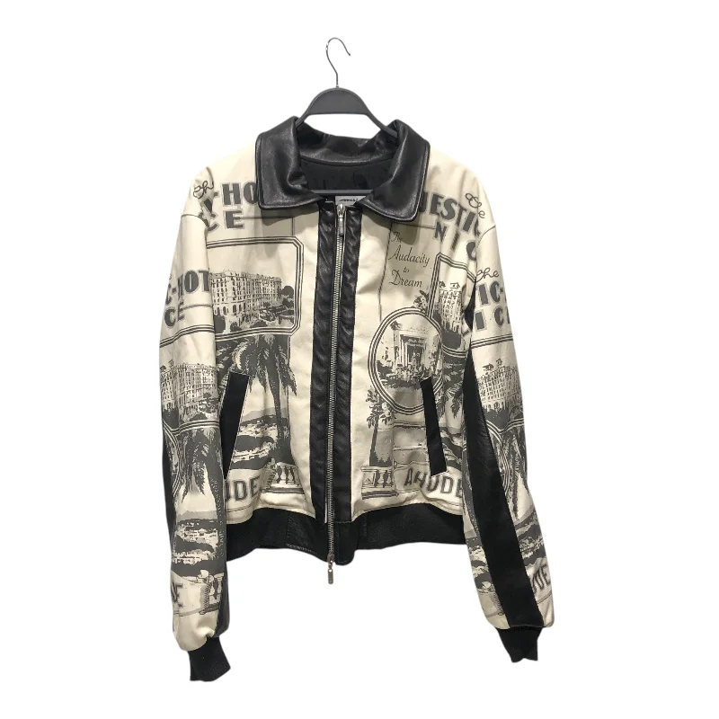 Stylish Rain Jacket-RHUDE/Jacket/L/Cotton/WHT/All Over Print/